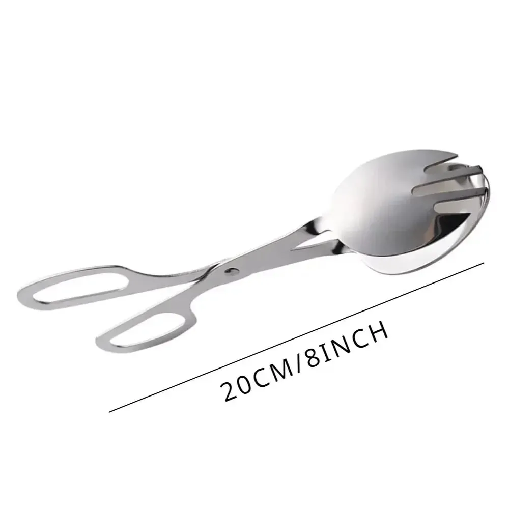 1PC Salad Dressing Food Clip Mini Cakes Bakery Supplies Heavy Duty Scissors Bread Tong Stainless Steel Steak Clamp — image 5