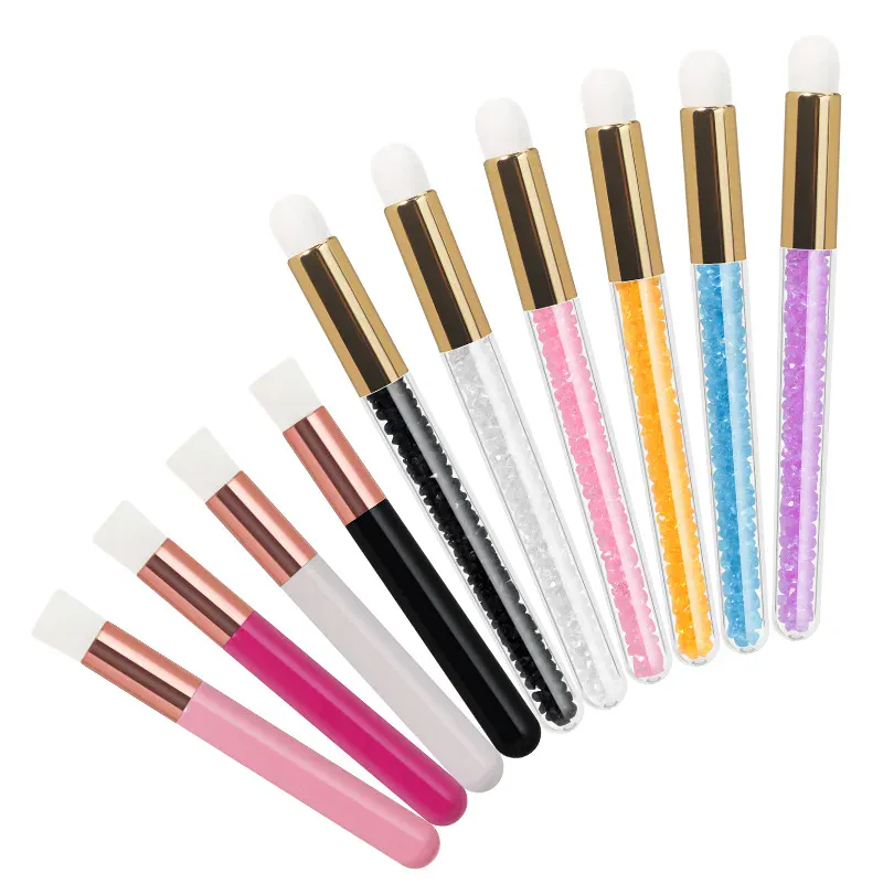 New Crystal Eyelash Cleaning Brushes Eyebrow Face Cleansing Nose Blackhead Deep Washing Lash Shampoo Brushes Beauty Make Up Tool — image 5