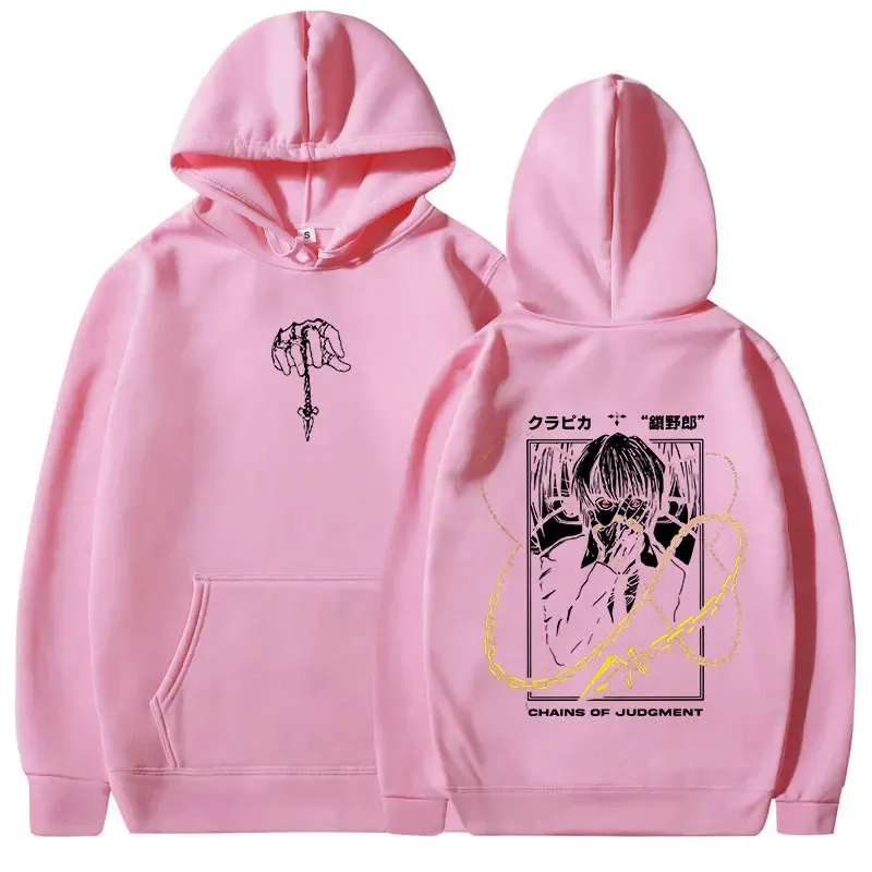 Anime Hunter X Hunter Hoodies Kurapika Manga Graphic Hooded Sweatshirts Men's Women Clothing Long Sleeves Oversized Pullovers — image 4