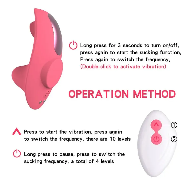 Mini Clitoris Sucker Female Clit Sucking Vibrator For Women Remote Control With Sexy Panties Clitoral Stimulator Adults Sex Toys — image 4