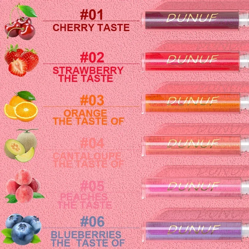 Fruit Color-changing Lip Gloss Long Lasting Nouritious Shine Hydration Water Lipsticks Makeup Winter Moisturizing Lip Care Oil