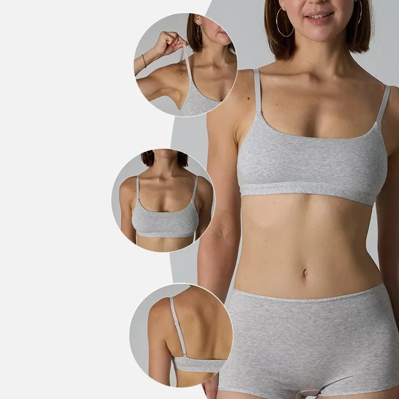 Bralette en coton sans couture, sous-vêtements respirants, ensembles de Lingerie pour femmes, soutien-gorge de sport, culotte pour dames, sans coussinet, intime — image 6