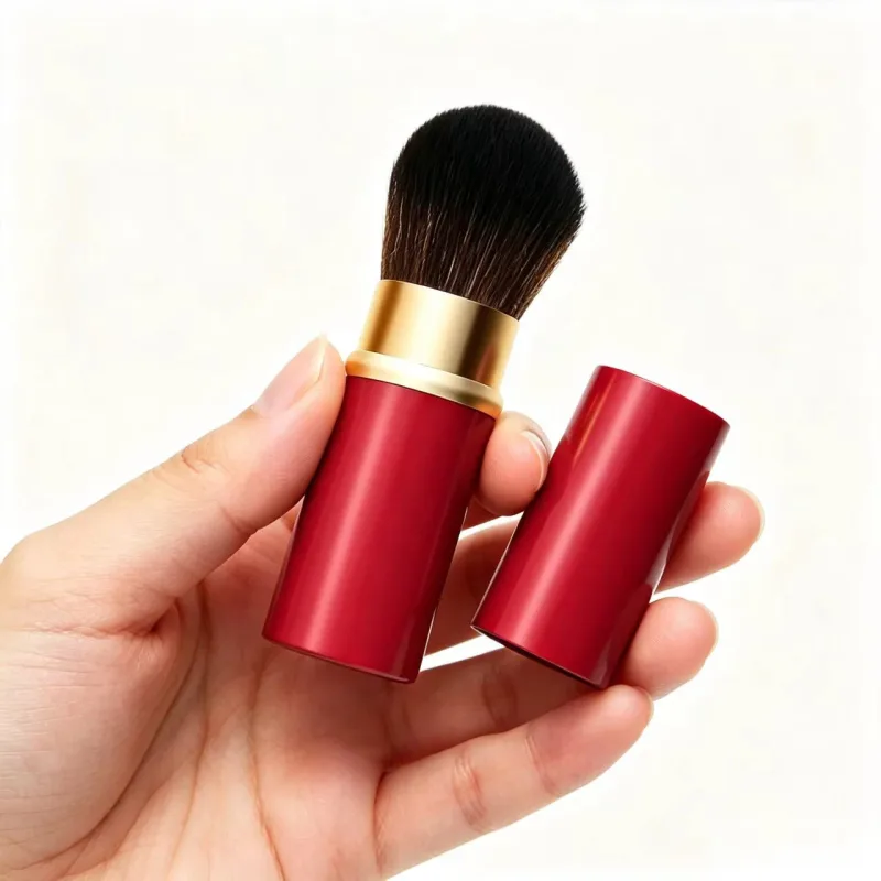 Travel-ready Portable Telescopic Makeup Brushes Set - Metal Handle para sa Blush Contouring Powder Perpektong Compact Size para sa On-the-G — image 8