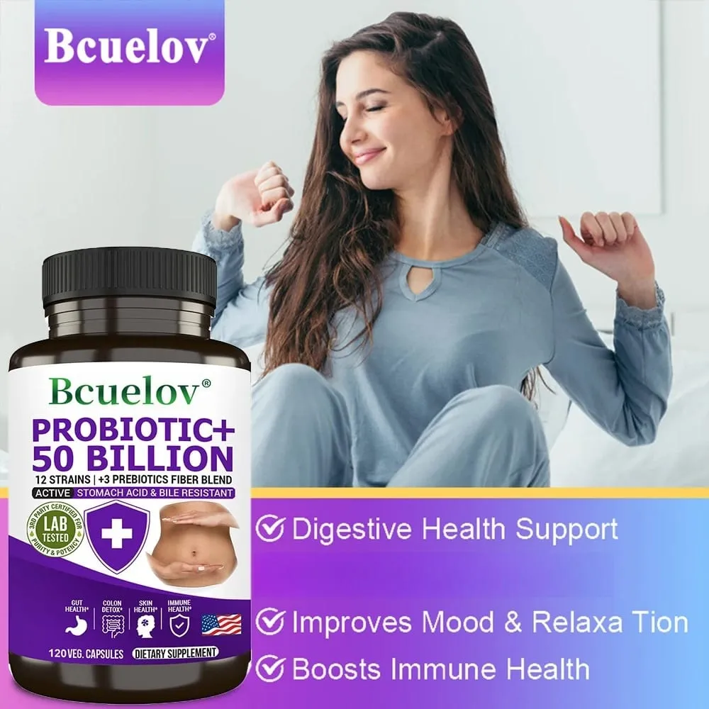 Probiotics + Prebiotics - Improve Digestion & Immunity Relieves Constipation Colon Detox Support Intestinal Health Supplement — image 6