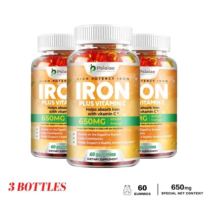 Iron Gummies 650 Mg - Promotes Red Blood Cell Production Relieves Fatigue Gently Absorbs Iron and Improves Energy — image 11