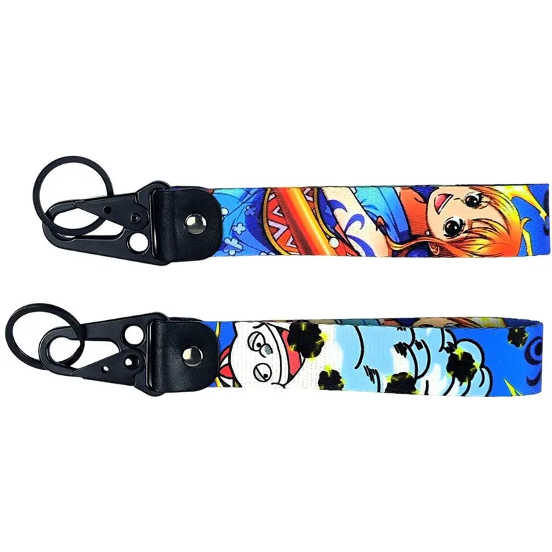 One Piece Cool Eagle Beak Keychain Lanyard Anime Manga Series Badge Holder USB Pendant Portable Key Lanyard Accessories
