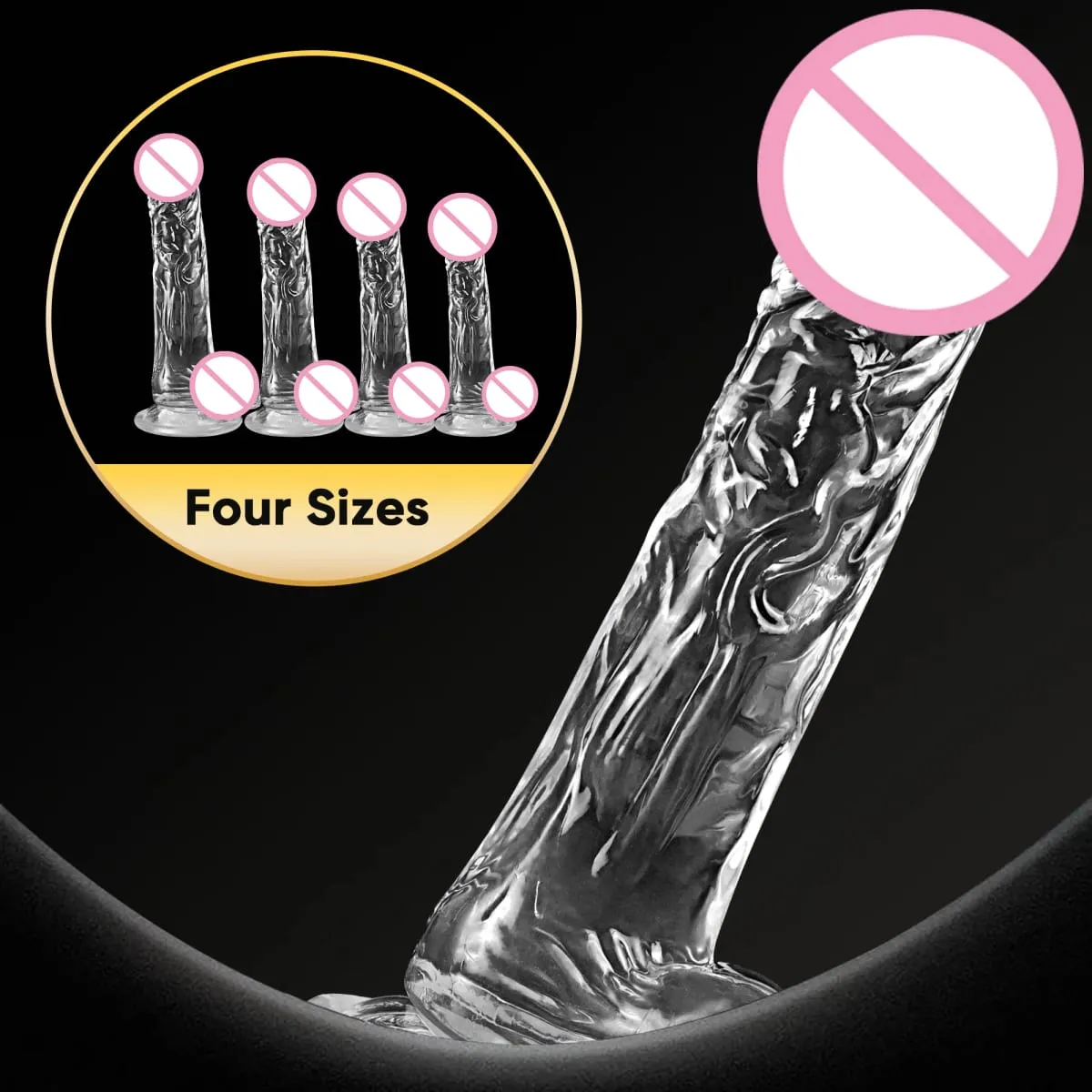 Jelly Dildo 4 Sizes Transparent Soft Realistic Penis Fake Dick Butt Plug for Woman Men Gay Sex Toys Female Vagina Anal Sex Toys — image 1