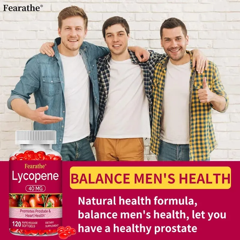 Premium Lycopene 40mg Dietary Supplement for Prostate Antioxidant Heart Skin & Immune Health Non-GMO 30/60/120 Softgels — image 7