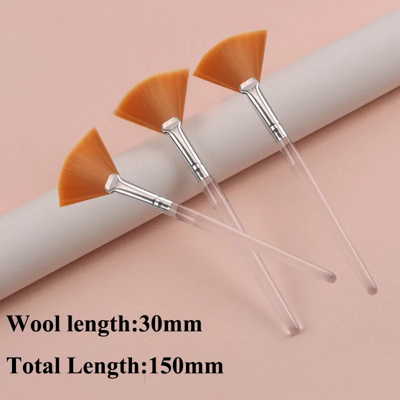 Practical Facial Brushes Fan Makeup Brushes Portable Mask Brush Cosmetic Tools for Women Flexible Facial Soft Mask Applicator — image 12