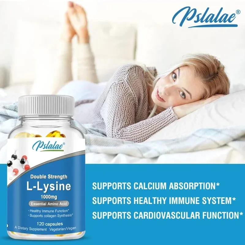 L-Lysine Supplement 1000 mg 120 Capsules Amino Acid Capsules — image 3