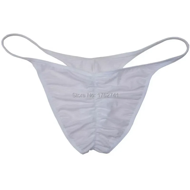 Men Brazilian Bikini Brief Pucker Bikinis Underwear Mini Trunks Slip Homme Ice Silk Cheeky Shorts Briefs