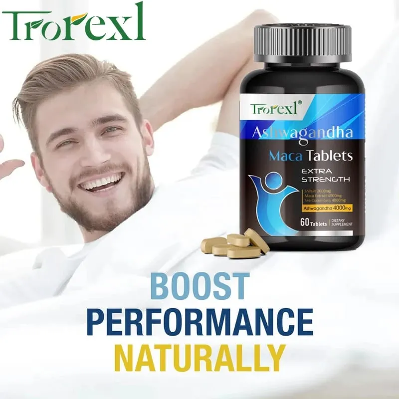 Organic Ashwagandha Pills Men Enhancing Supplement Improve Size Endurance Supports Reproductive Health Natural Energize — image 3