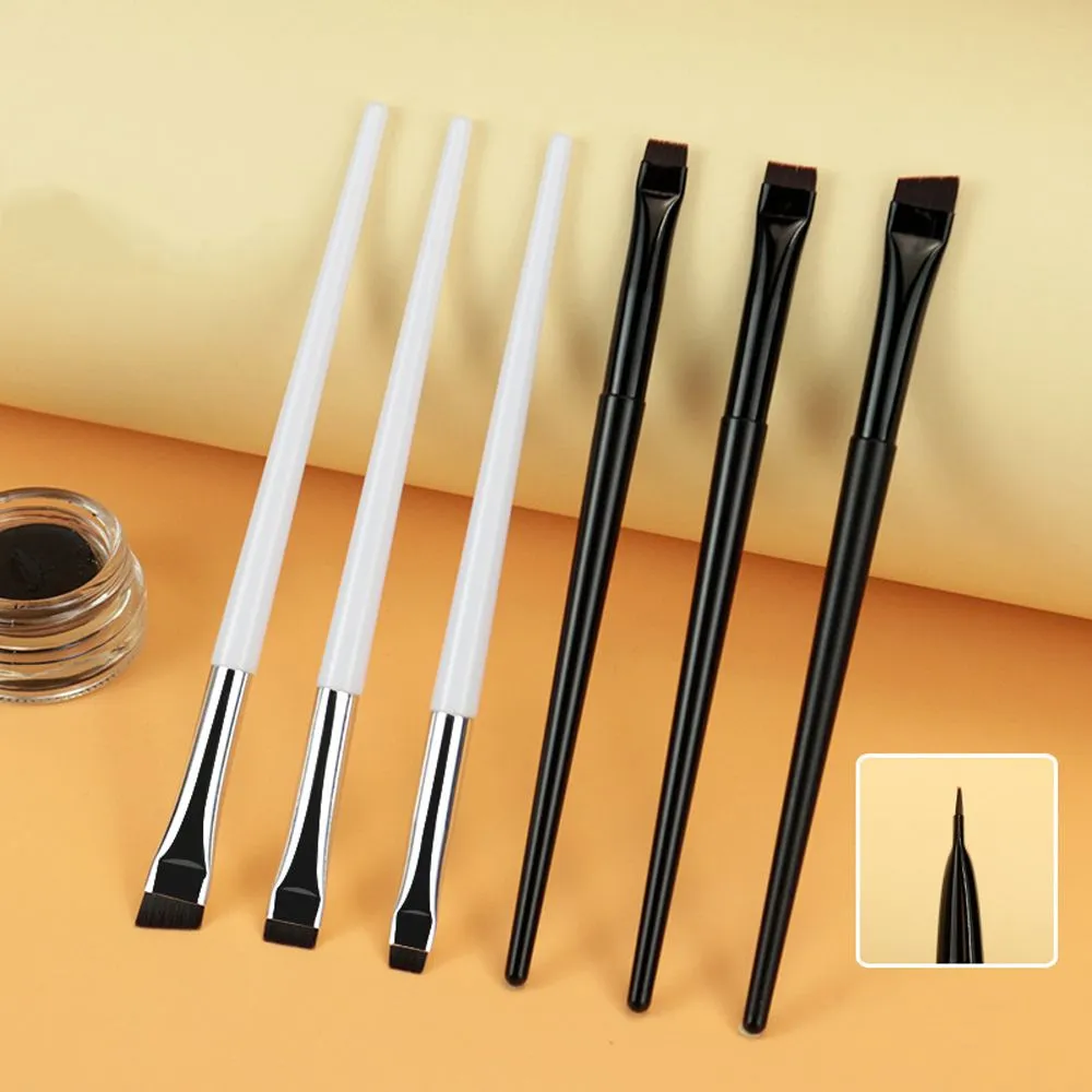 Up Tool Oblique Cosmetics Brush Beauty Blade Makeup Brushes Liner Brow Brush Angled Fine Eyeliner Brushes Flat Eyebrow Brush — image 3