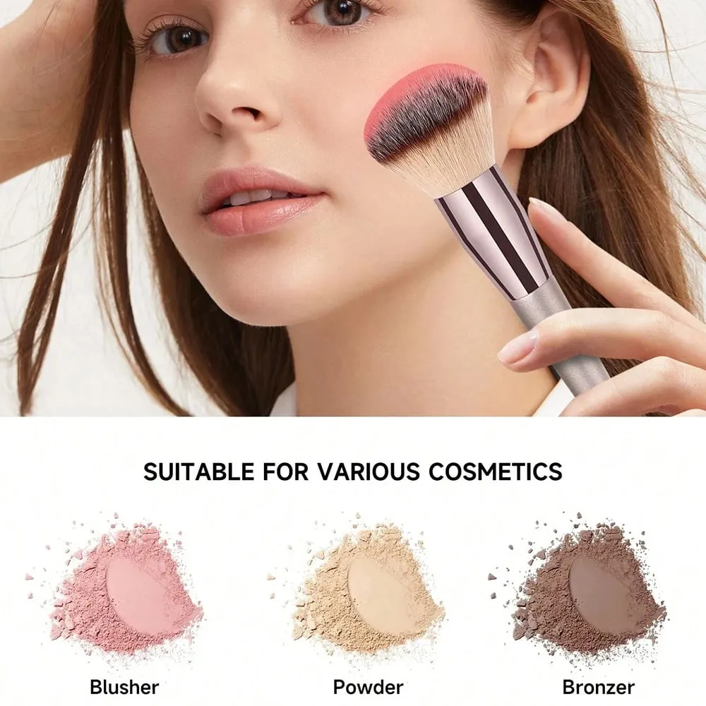 1Pc Large Makeup Brush Face Cheek Contour Blusher Nose Foundation Loose Power Cosmetic Make Up Brushes Tool Powder Blush Brush — image 3