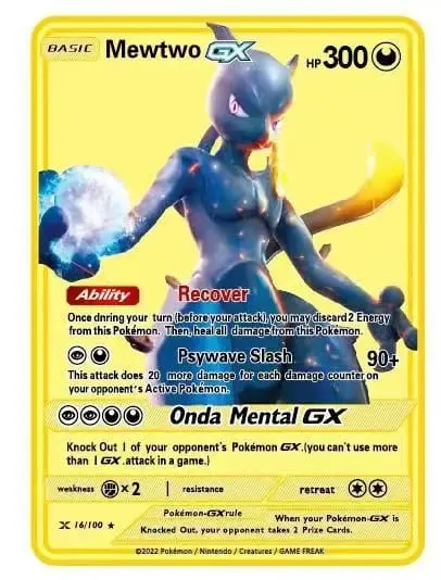 English Version Pokemon Metal Card Anime Figure Pikachu Charizard Mewtwo Battle Trading Game Collection Cards Model Toy Gifts — image 10
