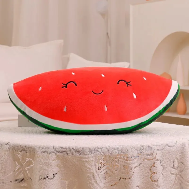 Zu travesseiro de pelúcia super macio, frutas fofas, kiwi, maçã, laranja e legumes, ervilha, pimentão, brinquedos de pelúcia, sofá, decoração de casa, almofada para meninas — image 10