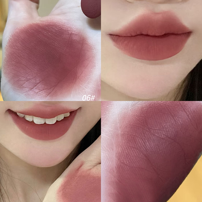 Waterproof Velvet Lipstick Easy To Wear Long-lasting Lipstick Matte Nude Coffee Lip Glaze Non-stick Cup Makeup Lip Tint Cosmetic — image 10