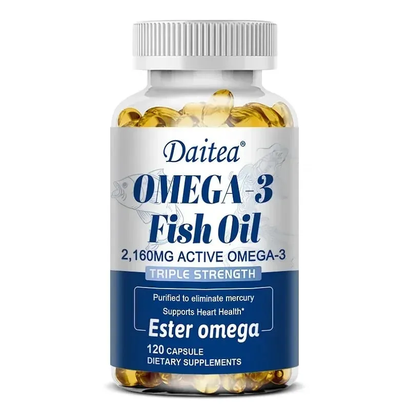 Omega 3 Fish Oil - EPA & DHA Highest Potency for Joint & Brain Support Heart Health Eyes — image 9