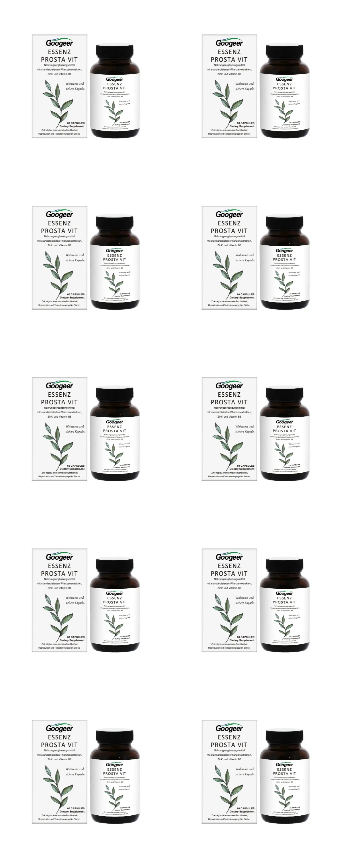 Googeer Prosta Vit Essenz Capsules with Saw Palmetto Zinc Vitamin B6 Supports Prostate Urinary Health Daily Comfort 60 Count — image 13