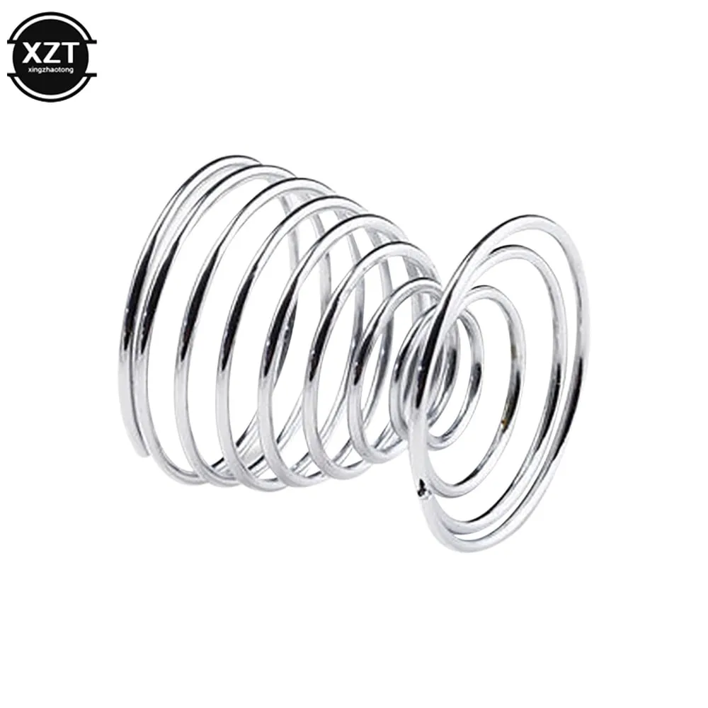 2PCS Eggs Holder Spiral Stainelss Egg Cup Boiled Kitchen Breakfast Hard Boiled Spring Holder Egg Cup Cooking Tool Kitchen Gadget