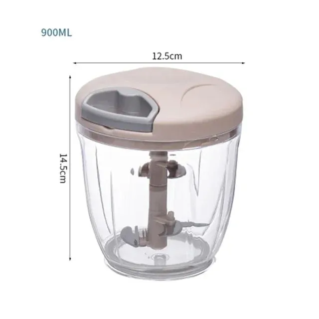 500/900ML Garlic Chopper Manual Garlic Press Food Vegetables Cutter Meat Grinders Kitchen Gadgets Hand Mincer Garlic Masher