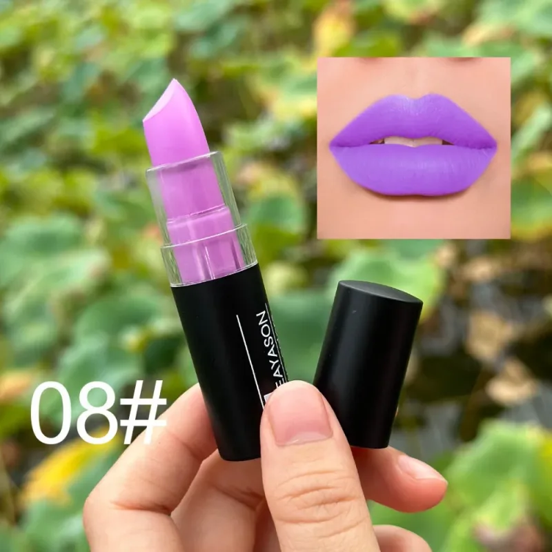 12 Color Lipstick Waterproof Long Lasting Clay Nude Lip Primer Concealer Lip Gloss Matte Gothic Black Makeup Halloween Lip Stick