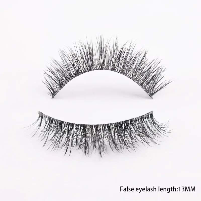 3D Mink Lashes Transparent Band False Eyelashes Natural Fake Eyelash Anime Winged Clear Band Lashes Manga Lashes Makeup — image 17