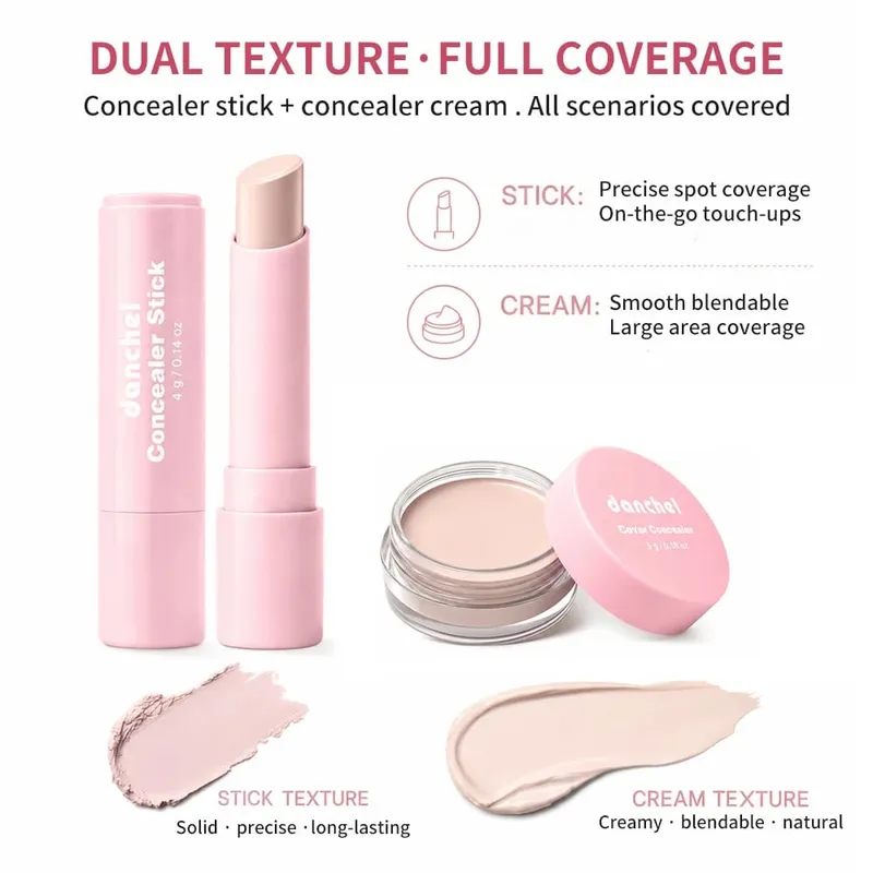 Primer Foundation Makeup Base Set Long Lasting Hydration Concealer Full Coverage Blurring Effect Mild Formula Primer Makeup Kit — image 4