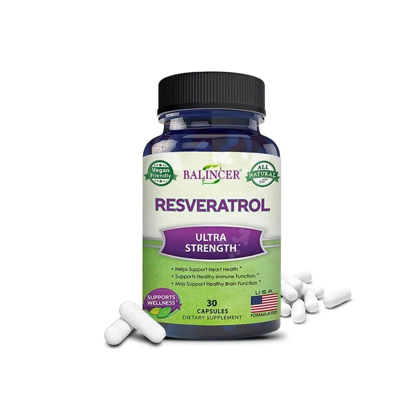 Balincer Resveratrol Complex Supports Cardiovascular Health Protects Arteries Boosts Immune System Promotes Smooth Skin — image 10