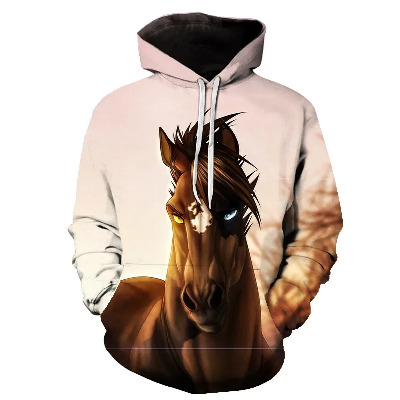 Horse Win Instant Success 3D Print Hoodies Interesting implication Animal Design Men Women Streetwear Pullover Casual Sweatshirt — image 17