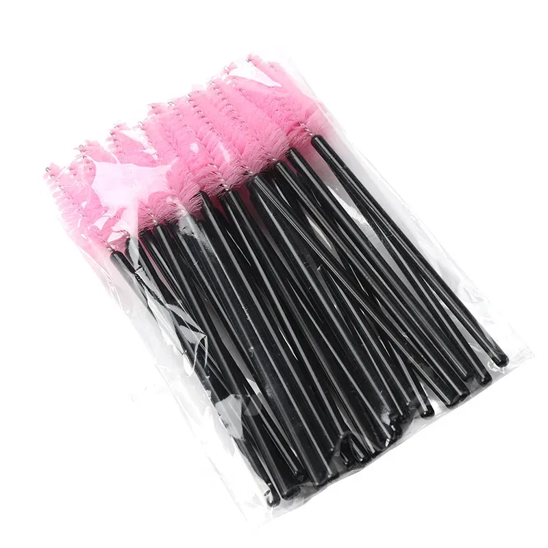50pcs Eyelash Eyebrow Brush Water Drop Shape Nylon Material Lashes Makeup Brushes Eyelash Extension Beauty Tools Mascara Wand — image 14
