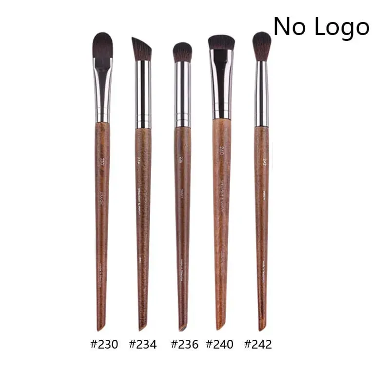 5pcs/set Natural Wood Eyeshadow Makeup Brushes Eye Detail Make Up Brush Concealer Crease Smudge Cosmetic tools Set Thin liner — image 25