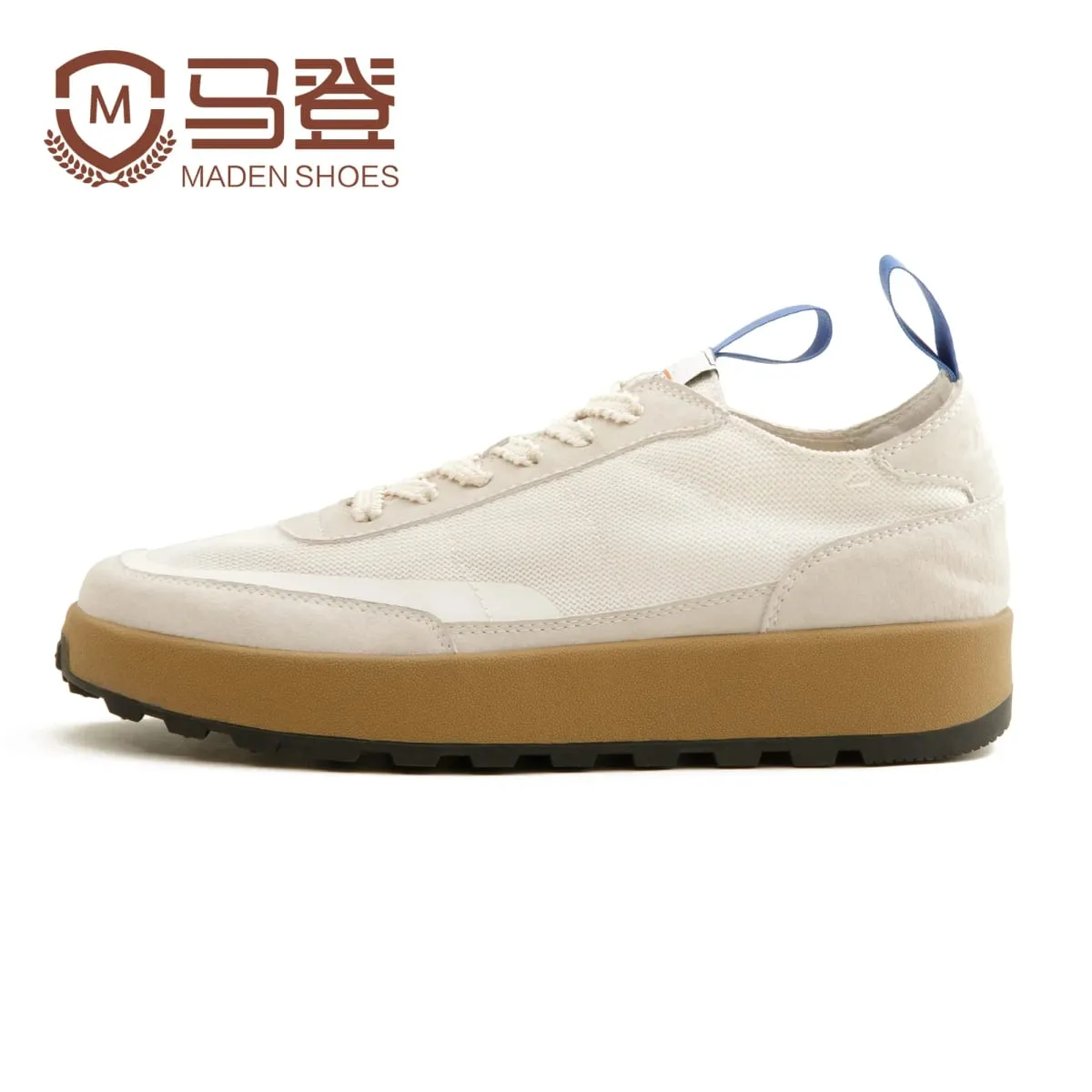 Maden Spring Vintage Jogging Shoes for Men Casual Low Top Running Sports Mesh Breathable Shoes Comfort Trainer Summer Sneakers