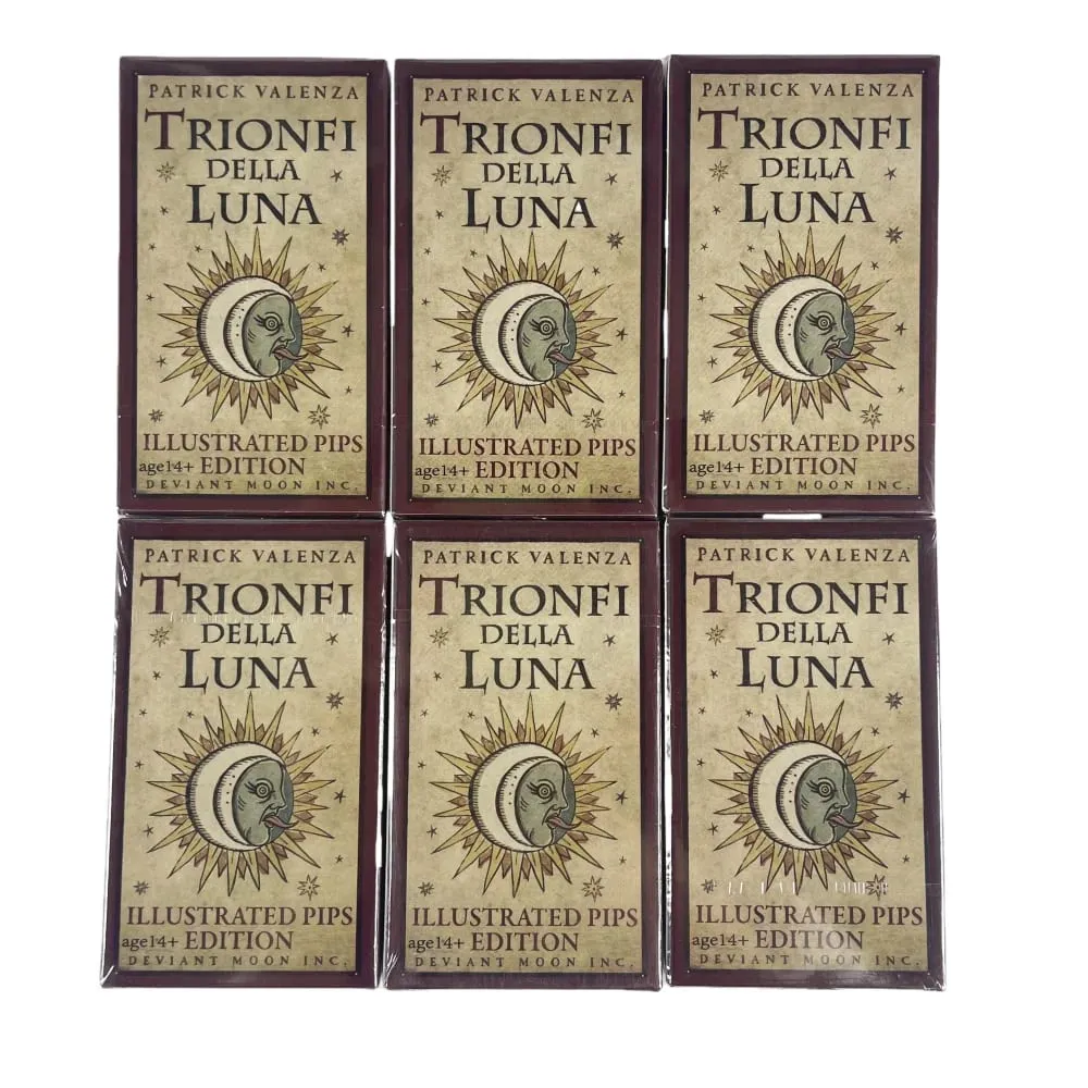 1pc Trionfi Della Luna Tarot Cards Fortune-telling Oracle Divination Edition Creativity ILLUSTRATED Moon Board Game Cards — image 1