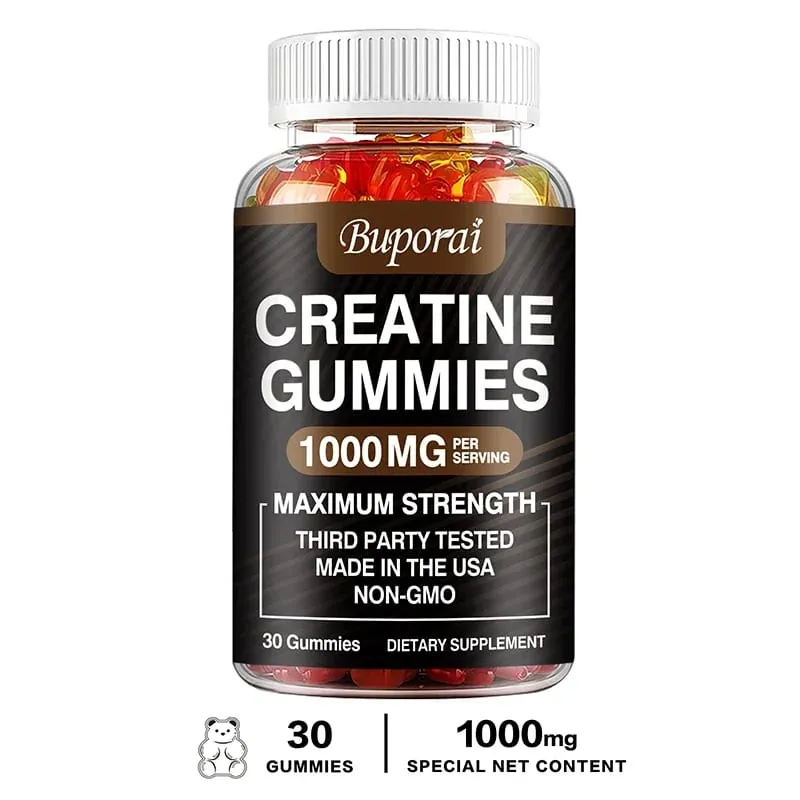 Creatine Monohydrate Gummies - Build Strength Promote Muscle Growth Improve Endurance and Energy