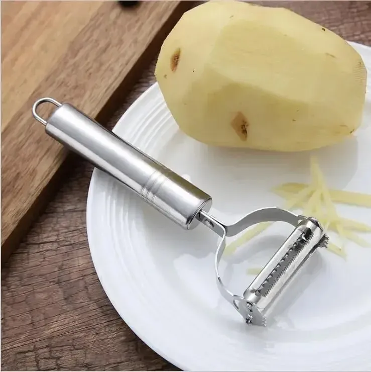 Stainless Steel Peeler Fruit Vegetable Melon Potato Carrot Cucumber Multifunction Grater Julienne Peeler Slice Home Kitchen Tool — image 7
