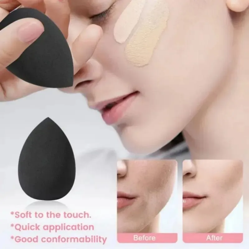 19pcs makeup tool set including 13pcs soft makeup brushes 3 triangular powder puffs and 3 droplet shaped beauty eggs — image 4