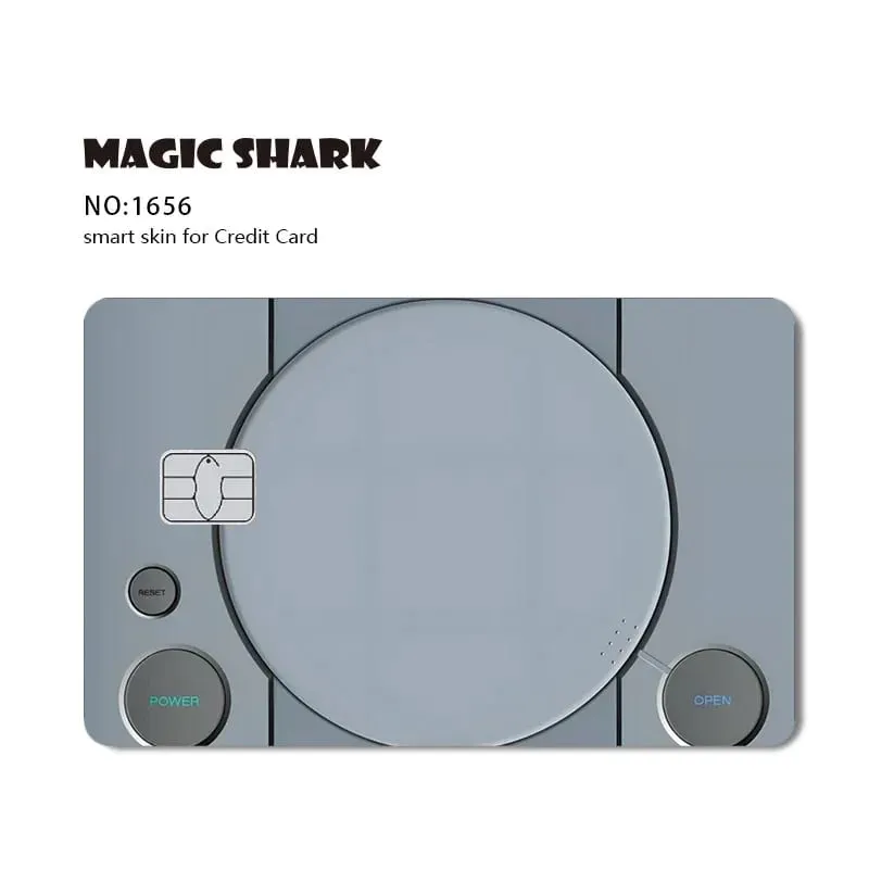 2026 New Magic Shark Anime Money Charge 404 Error ID Game Machine Film Skin Sticker for Debit Bank Credit Card — image 24