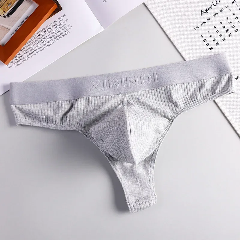 Sexy Breathable Men's Panties Pure Cotton High Elasticity G-string Man Undrewear U-shape Pouch Hot Sexy Adult For Man Underpants — image 6