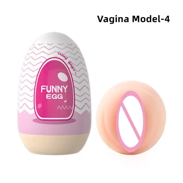 Cups Masturbator Egg Portable Stimulator Penis Massager Soft Rubber Adult Sex Toys for Men Realistic Vagina Pocket Pussy — image 9