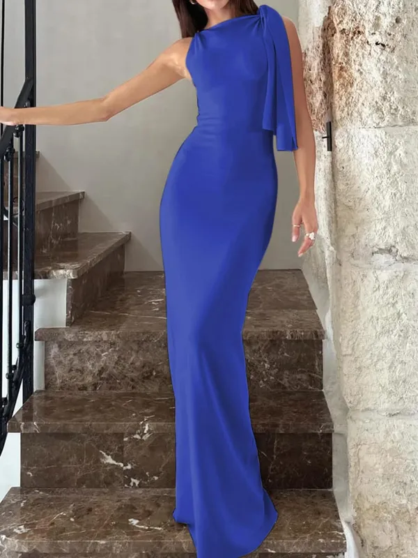 Hugcitar Fashion Solid O Neck Sleeveless Patchwork Sexy Bodycon Maxi Prom Dress Summer Women Clothes Party Festival Club Y2K — image 14
