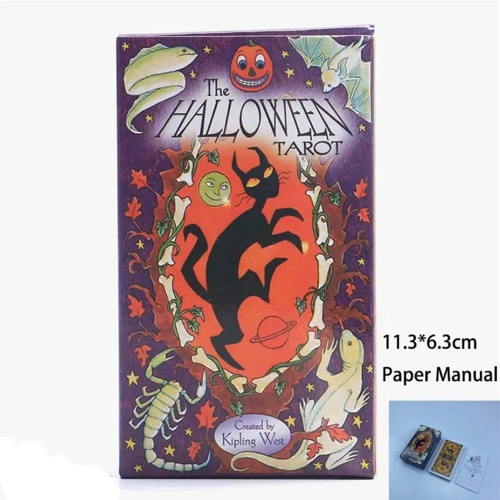 11.3x6.3cm The Halloween Tarot Deck Card Game Paper Manual — image 2