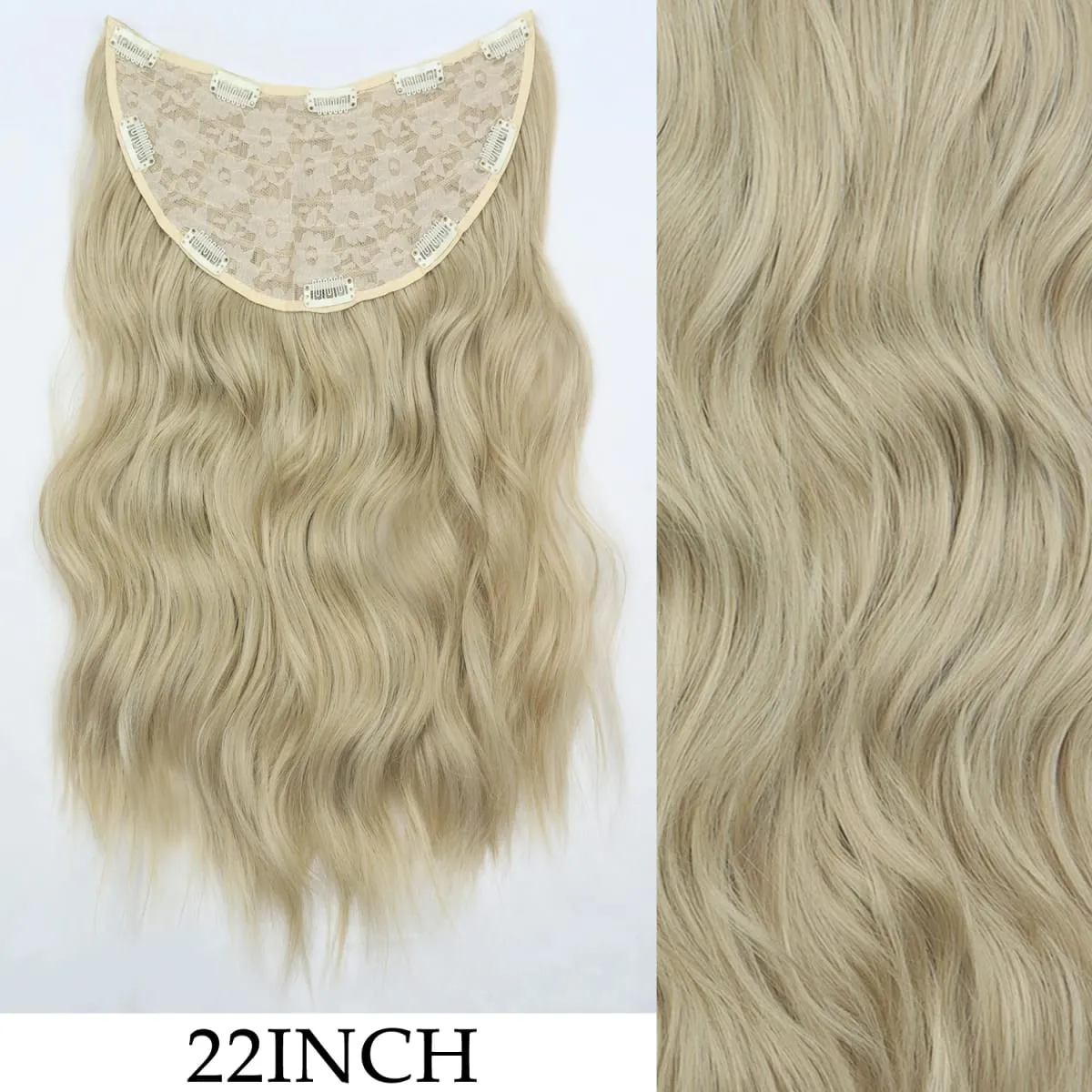Long Straight Hairstyle 16 Clips 7Pcs/Set Hair Extensions Natural Synthetic Blonde Black Hairpieces Heat Resistant For Women — image 15