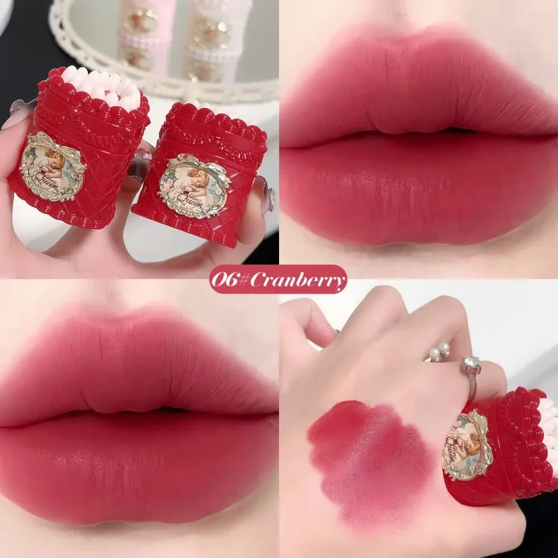 Cake Decor Velvet Lip Mud Matte Finish Non-stick Cup Long Lasting Lipstick for Daily & Party Makeup — image 7