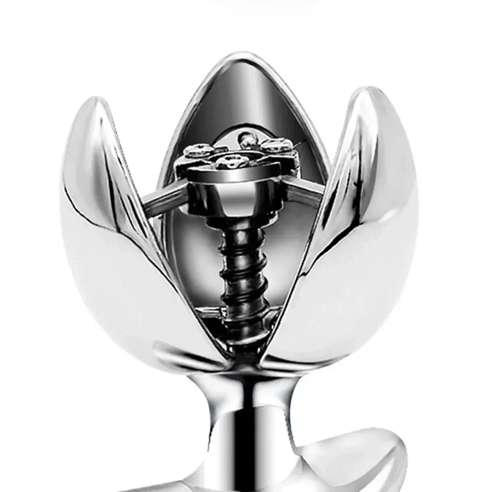Stainless Steel Anal Chastity Lock Openable Butt Plug Heavy Anus Beads Vaginal Dilator Anal Sex Toys For Men Woman Gay — image 5
