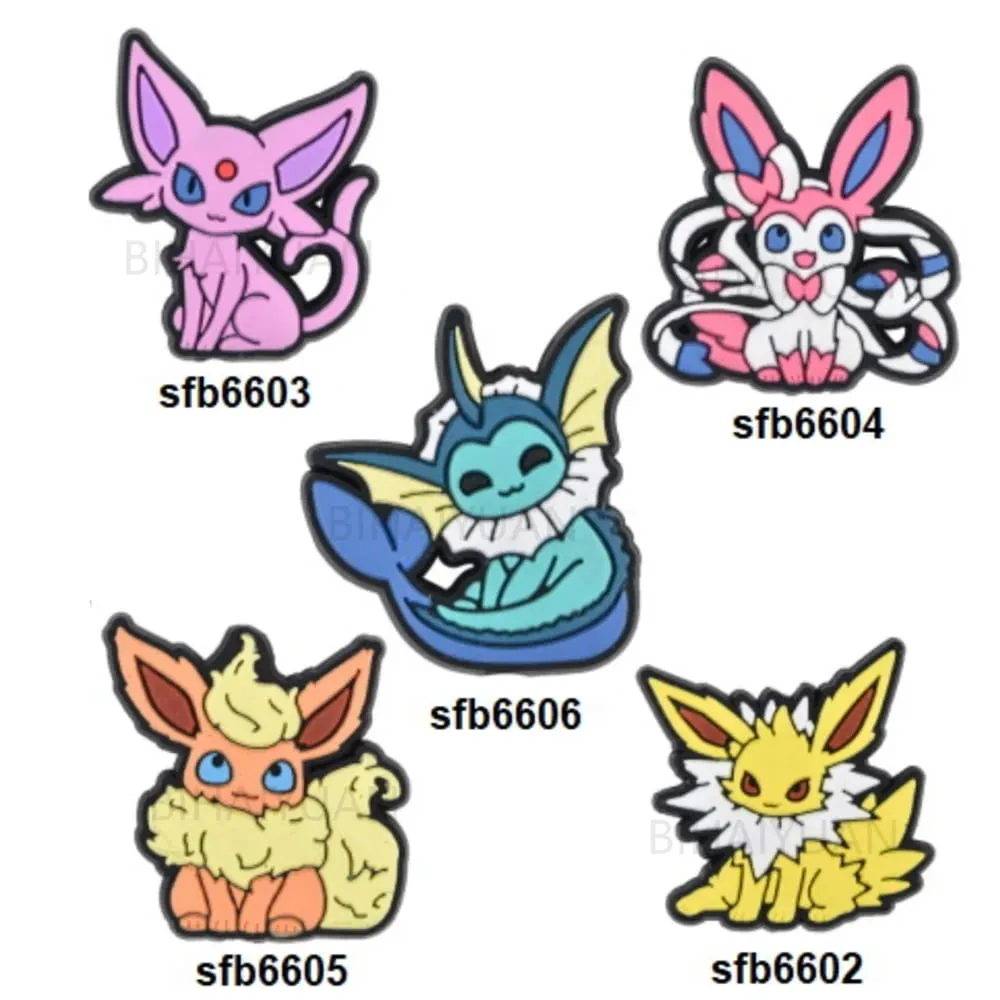 5pcs Pokemon Silicone Focal Beads for DIY Bead Pen Pacifier Chain Clips Beads Children Toys DIY Gift