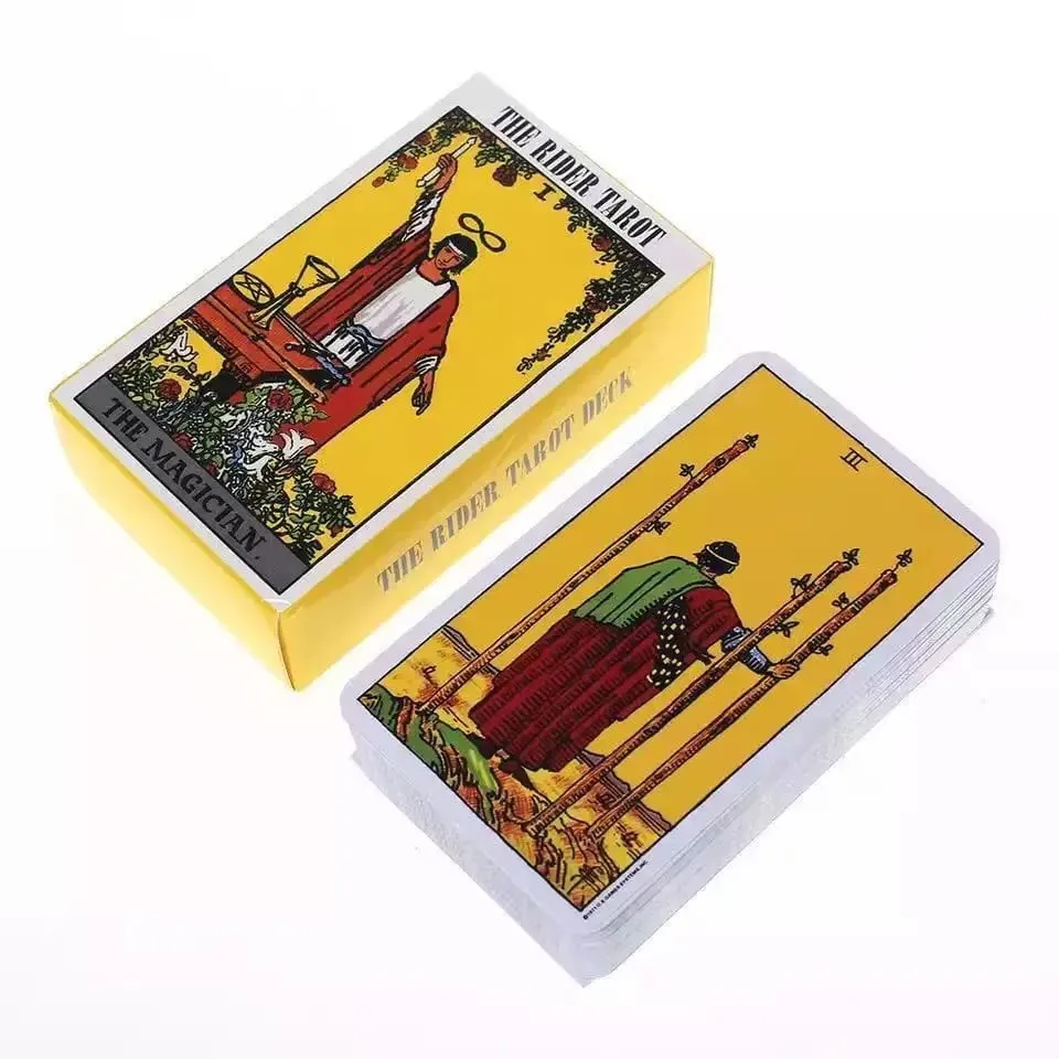 Jeu de cartes de Tarot The Rider Waite Smith, 1909, Oracle Deck pour débutants, anglais, espagnol, édition de Divination classique