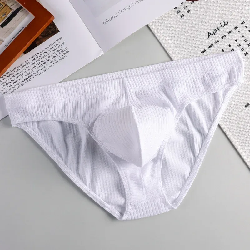 New Solid 1pcs/3pcs Cotton Underwear Men Brief Hot Shorts Mens Briefs Ropa Interior Hombre Breathable Size M2XL ST-MK56 — image 4
