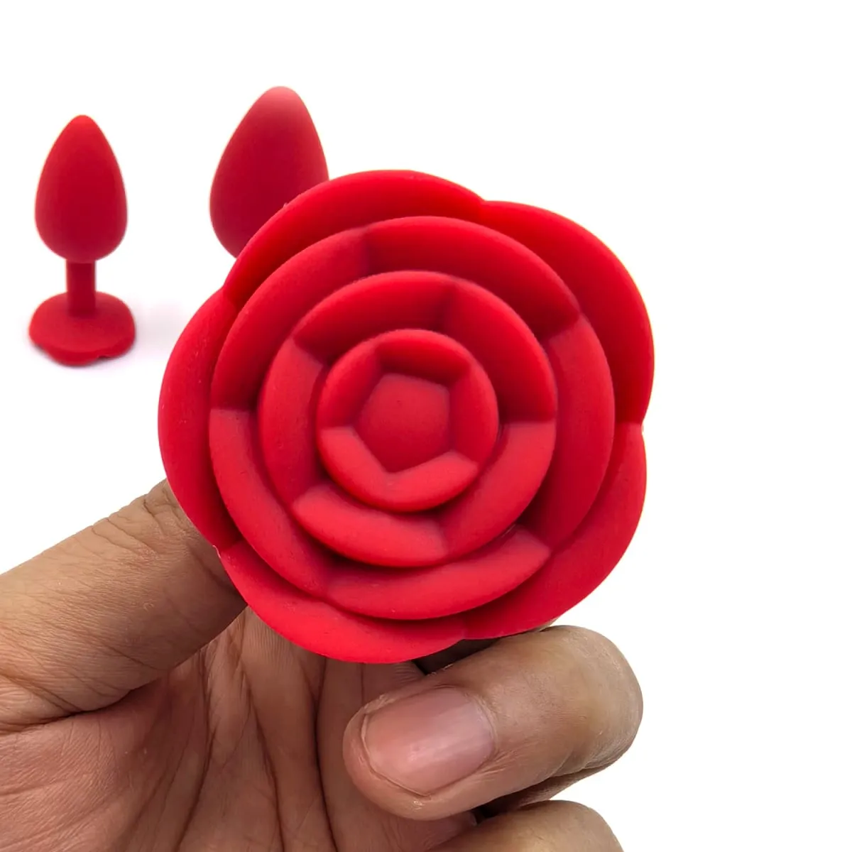 Μαλακή σιλικόνη Rose Flower Πρωκτικό βύσμα για αρχάριους έως ειδικούς 3 μεγέθη πισινό βύσμα πρωκτού Trainer Dildos Adule σεξουαλικά παιχνίδια για ζευγάρια άντρες — image 6