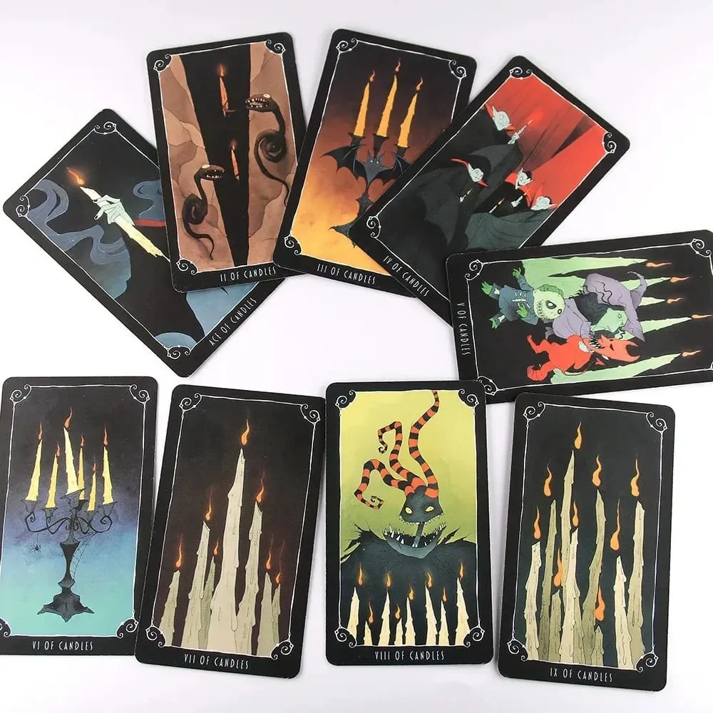 10.3*6cm Fortune Nightmare Before Christmas Taort Sortilege Board Game High Magic Tarot Deck Rider Waite — image 4